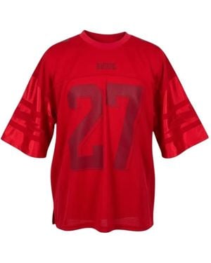 Rhude Lightning Football Shirt - Red
