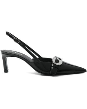 Coperni Kitten-Heels-Pumps Mit Gürtel - Schwarz