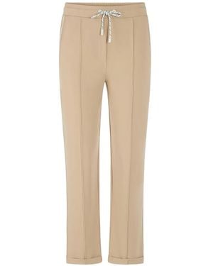 Marc Cain Pantalon À Lien De Resserrage - Natural