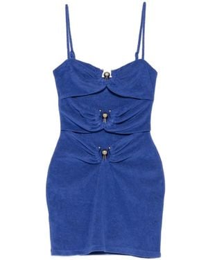 Christopher Esber Pierced Mini Dress - Blue