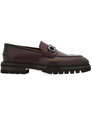 Ferragamo Gancini-Ornament Loafers - Brown