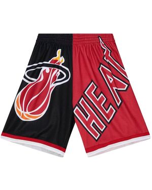 Mitchell & Ness X Nba Miami Heat Big Face 5.0 Shorts - Red