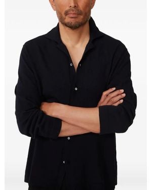 STÒFFA Knit Button-Down Shirt - Black
