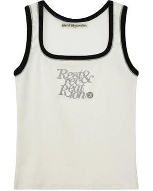 Rest&Recreation Halter Neck Sleeveless Top in Blue | Lyst