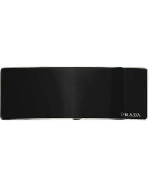Prada Metalen Haarclip - Zwart