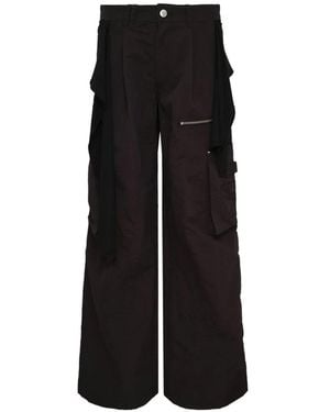 Hache Layered Pants - Black
