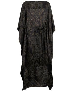 Roberto Cavalli Ornamental-Print Dress - Black