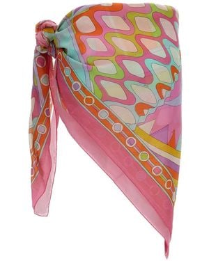 PUCCI Vivara-Print Cotton Sarong - White