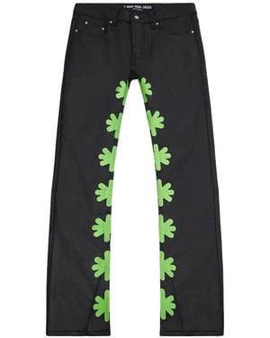 LOSTSHDWS Vaqueros Bootcut Con Motivo Floral De X Unttld - Azul