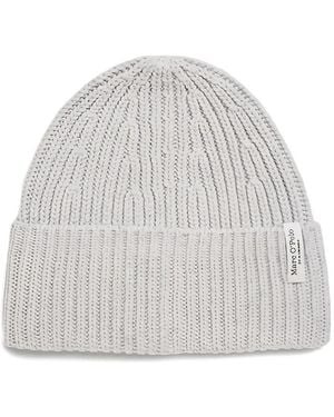Marc O' Polo Cable-Knit Beanie - White
