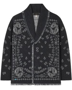 Alanui Cardigan Aus Paisley-Jacquard - Schwarz