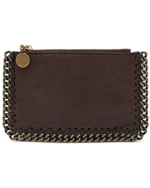 Stella McCartney Falabella Zip Card Holder - Brown