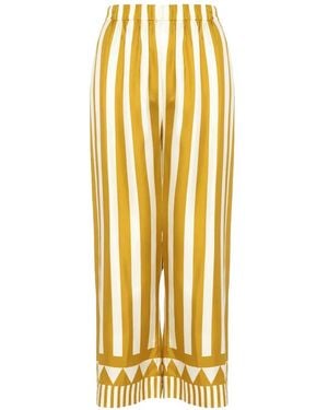 Eres Striped-Pattern Trousers - Metallic