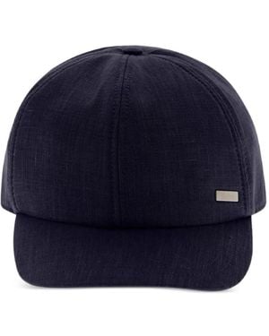 Herno Cappello Da Baseball Con Logo - Blu