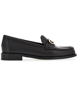 Ferragamo ガンチーニ レザーローファー - ブラック