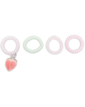YVMIN Accesorio Para El Pelo Con Charm De Fresa - Blanco