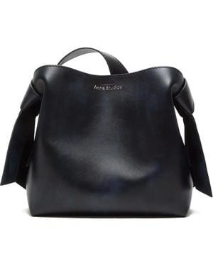 Acne Studios Knot-Detail Leather Shoulder Bag - Black