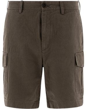 Vince Straight-Leg Cargo Shorts - Grey