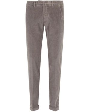 Briglia 1949 Corduroy Cuffed Trousers - Grey