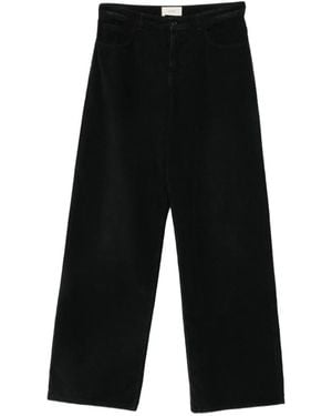 The Row Eglitta Velvet Trousers - Black