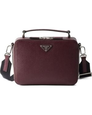 Prada Borsa Tote Brique Media - Viola