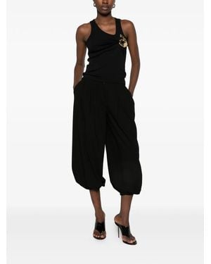 Coperni Haut Asymétrique À Détail De Broche - Black