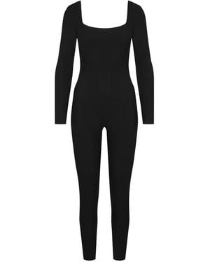 Maison Close Nuit Infinie Open-Back Jumpsuit - Black