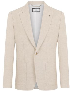 Philipp Plein Button Blazer - White