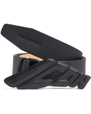 DSquared² Icon ロゴバックル ベルト - ブルー