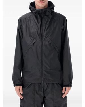 Goldwin Rip-Stop Hooded Zip-Up Jacket - Black