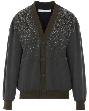 Golden Goose And Ivory Check Mohair Blend Jacket - Black