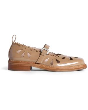 Simone Rocha Cut-Out Mary-Jane Brogue - Multicolor