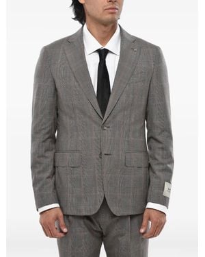 Corneliani Checked Wool Suit - Grey