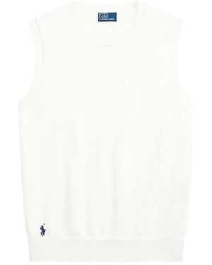 Polo Ralph Lauren Fine-Knit Vest - White