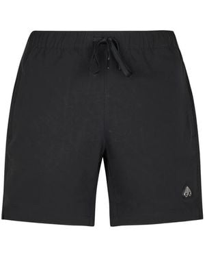 Moose Knuckles Logo Swim Shorts - Black