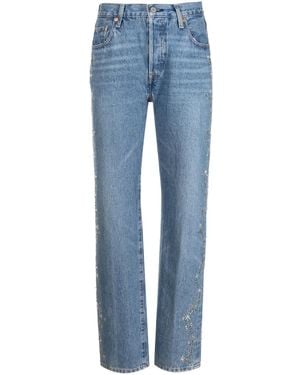 Anna Sui Jeans Verfraaid Met Ringlets - Blauw