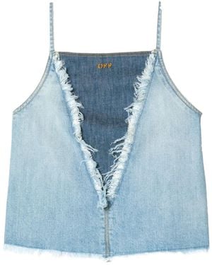 Off-White c/o Virgil Abloh Denim Doll Top - Blau