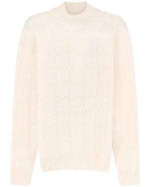 BOSS Mock-Neck Sweater - White