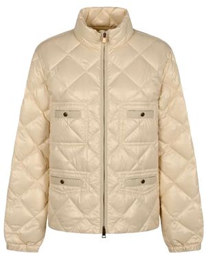 Moncler Lavaret Short Down Jacket - Natural