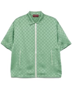 Gucci GGモノグラム シャツ - グリーン