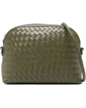 Dragon Diffusion Chunky Fellini Woven Satchel Cross Body Bag - Green