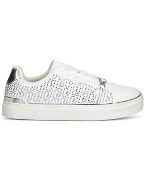 Liu Jo Rhinestone Chain Trainers - White