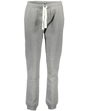 North Sails Drawstring-Waist Logo-Patch Track Pants - Grey