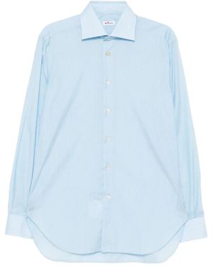 Kiton Chemise En Coton - Blue