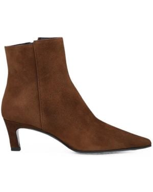 Notabene Fausta Suede Ankle Boots - Brown