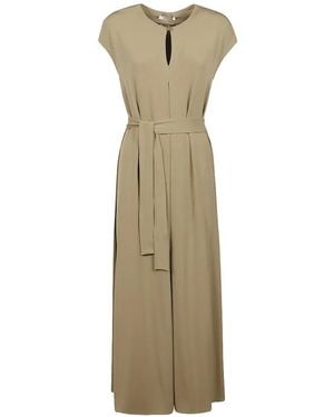 Max Mara Keyhole-Detail Maxi Dress - Natural