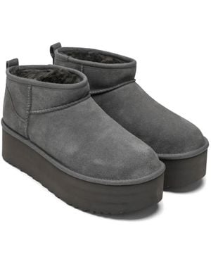 UGG Ultra Mini Platform Ankle Boots - Black