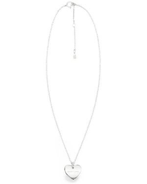 Sandy Liang Heart-Pendant Necklace - White