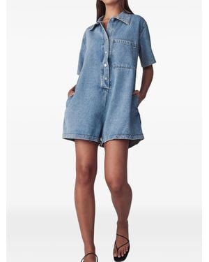 ST MRLO Short-Sleeve Jumpsuit - Blue