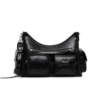 DKNY Multi-Pocket Shoulder Bag - Black